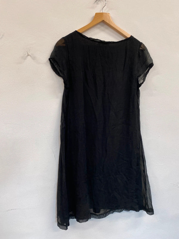 Fabulous Jigsaw Silk Tunic boho loose fit dress UkM SM467