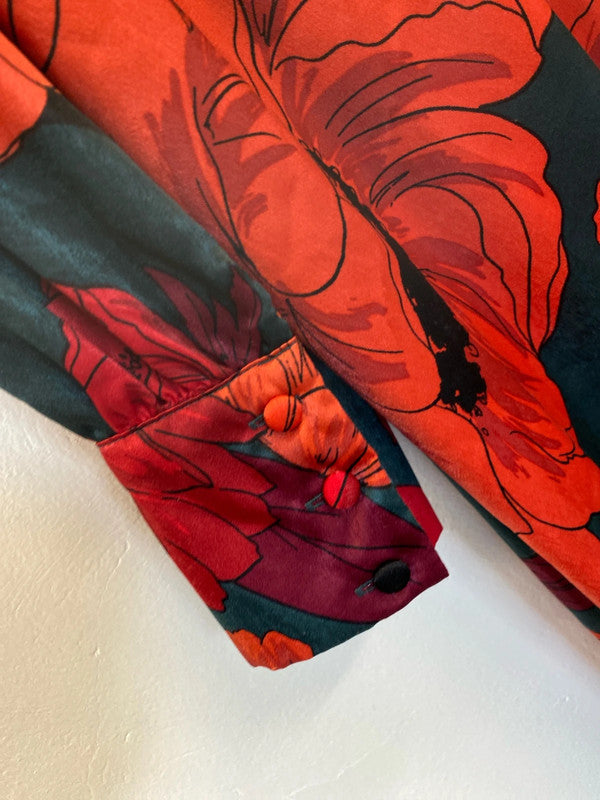 Fabulous Floral Super chic slink Midi dress Uk16 autumnal The Collection EP468