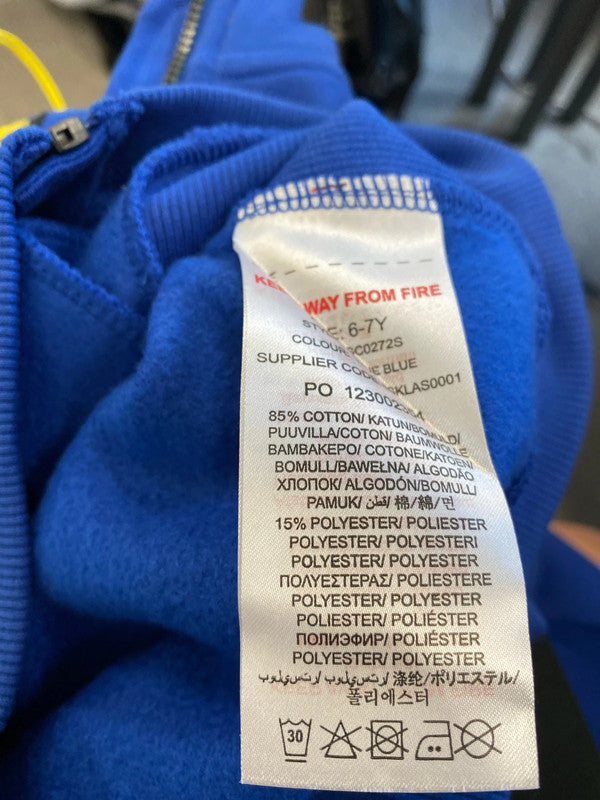 Fabulous Lyle & Scott Junior zip up top Blue Age 6/7 LK469