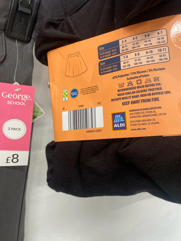 Fabulous back to school uniform bundle age 6-8 George #26 LK469