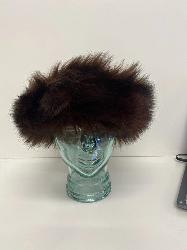 Fabulous Moira C faux fur brown headband apres ski CC001