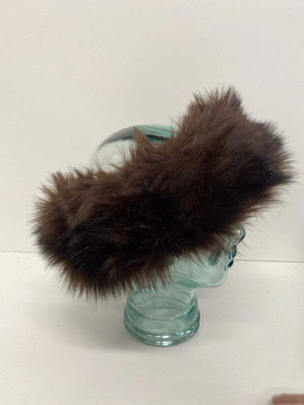 Fabulous Moira C faux fur brown headband apres ski CC001