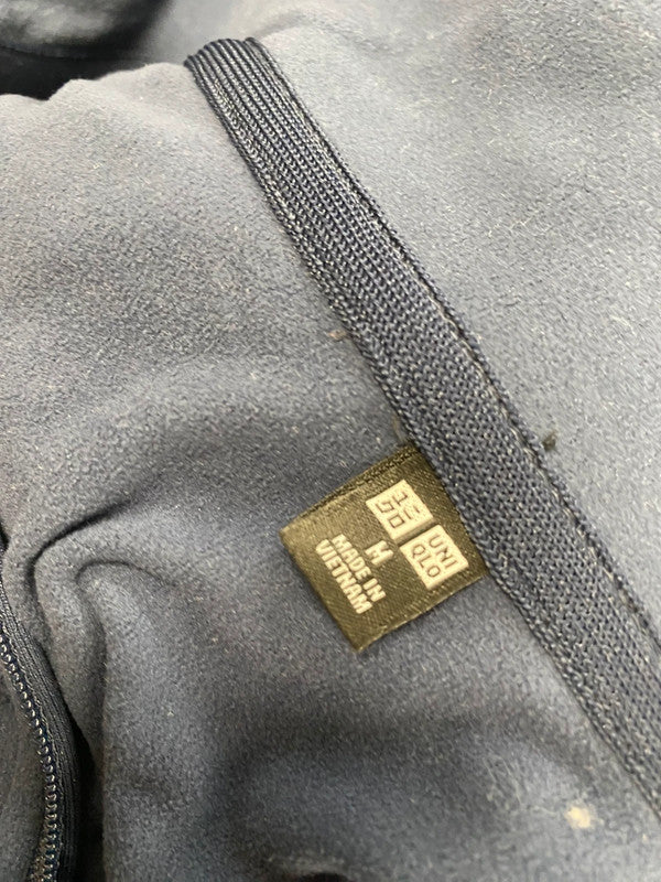 Classic men’s uniqlo navy dry ex quarter zip jumper UK M KH001