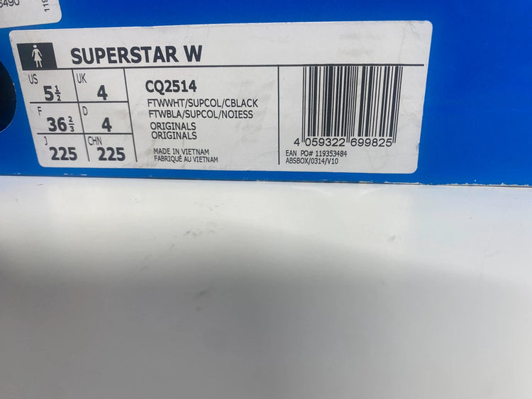 Fabulous Superstar Adidas Leopard Uk4 New classics LB010