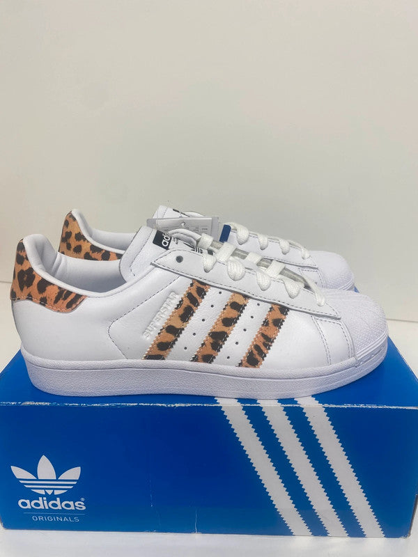 Fabulous Superstar Adidas Leopard Uk4 New classics LB010