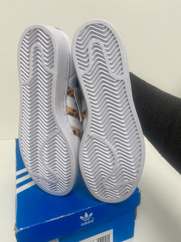 Fabulous Superstar Adidas Leopard Uk4 New classics LB010