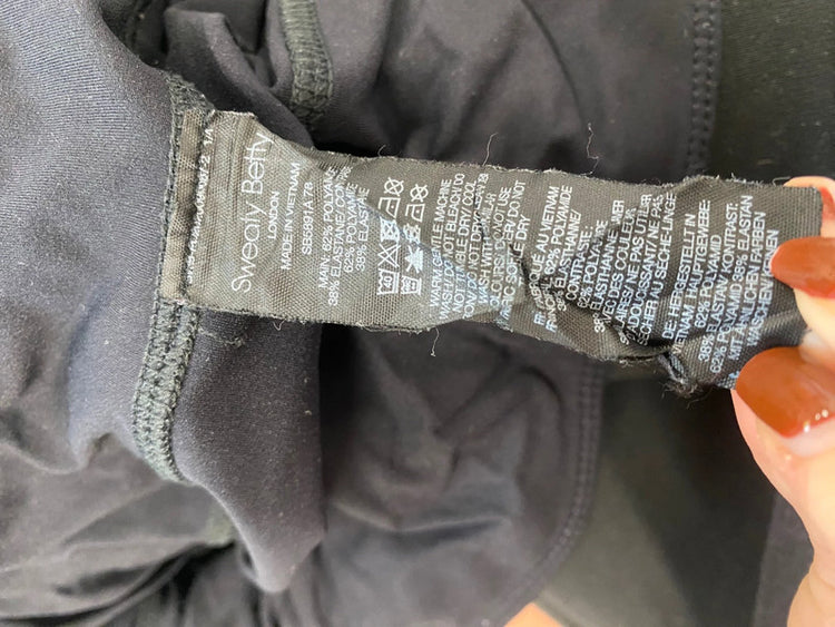 Fabulous Sweaty Betty the power Leggings UK XL Black navy camo LM004