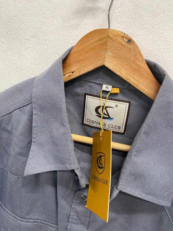 Classic men’s coevals club grey shirt new UK XL CS476