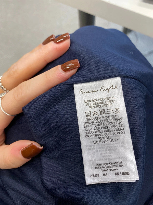 Gorgeous phase eight Nicole tulip floral dress navy UK 10 AP464