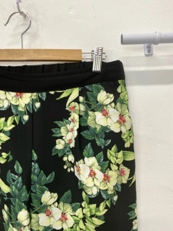 Fabulous Oasis floral trousers cropped summer chic Uk10 GK002