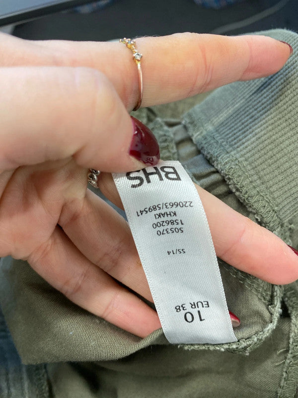 Lovely duo of khaki shorts skirt cargo UK 10\12 SW001 #8