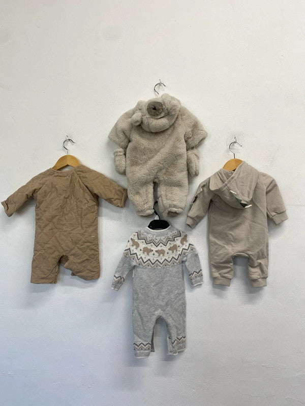 Lovely bundle of newborn to 3m all in one beige outfits EW005 #1