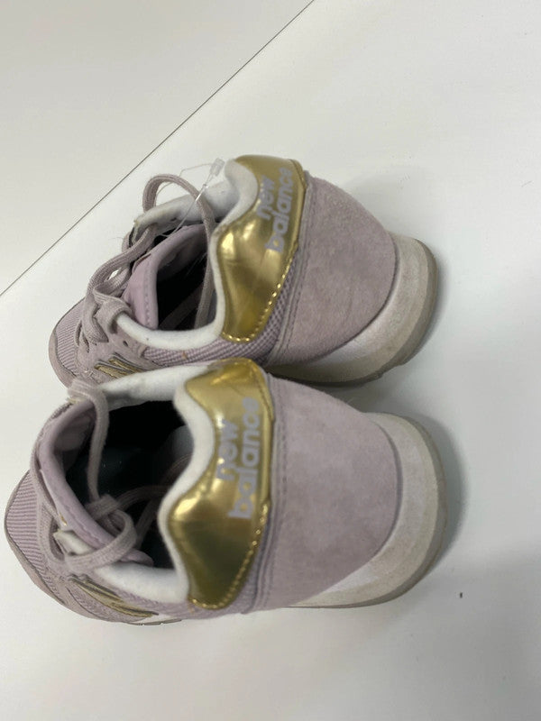 Fabulous New Balance 520 Lilac & Gold trainers Uk7 NN001