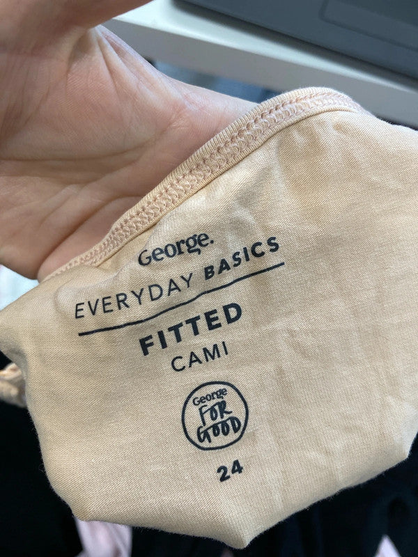 Lovely bundle of fitted cami vests George Primark UK 20-24 #8 YM001