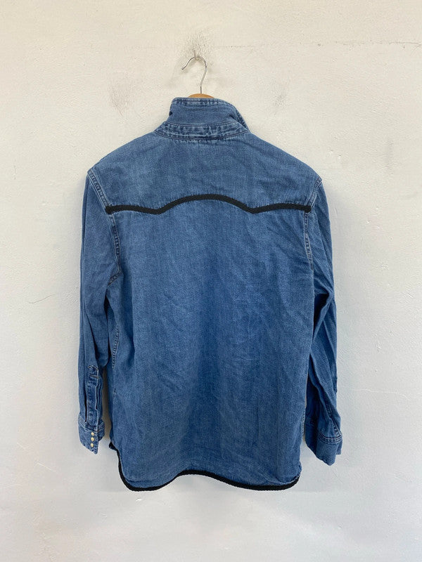 Zara Fabulous Denim Shacket Size S JM005