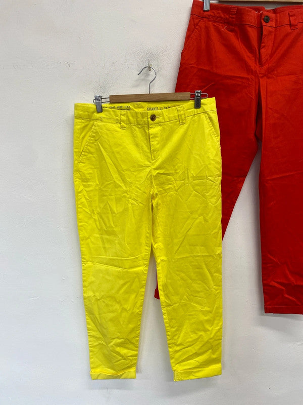 Lovely duo of gap khakis broken in straight UK 12 NN001