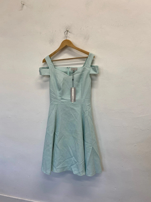 Fabulous Coast Ava Fit & flare Mint occasion dress Uk14 New JR001