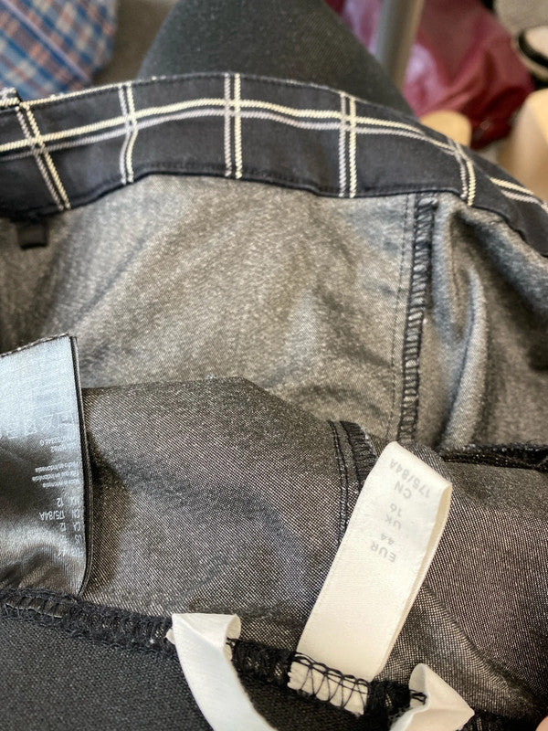 Fabulous duo of checked H&M slim fit trousers Uk16 W34 #26 KM003