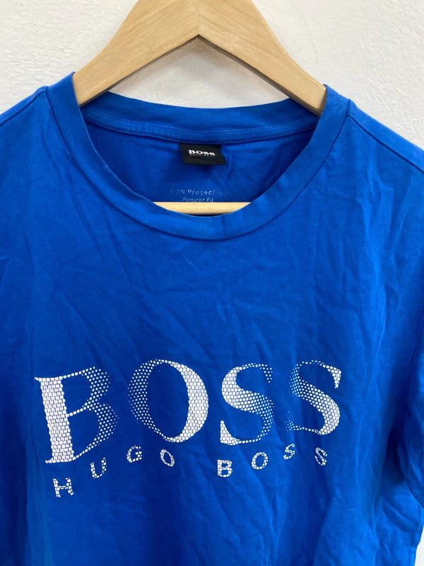 Classic Hugo Boss blue logo t-shirt S SD001
