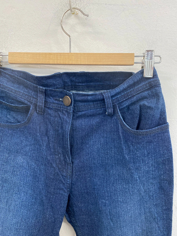 M&S Fabulous Navy Wide Leg Jeans UK 8 MM005