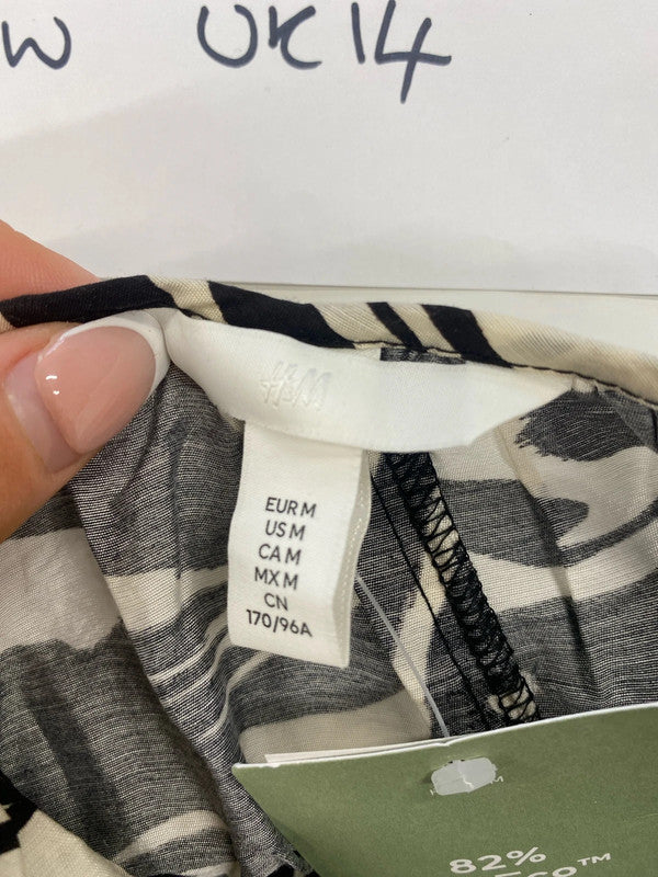 Stylish H&M zebra tunic dress uk 10 KS002