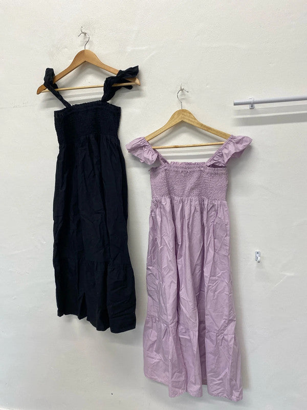 Fabulous Duo of summer Dress gypsy smock dress UK6 petite #3 JA001