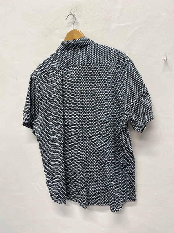 Fabulous abstract short sleeve retro vibes shirt Uk2XL JS004