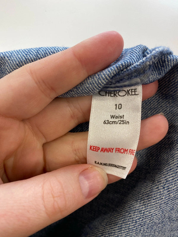 Cherokee Fabulous Denim Mini Skirt UK 10 SW001
