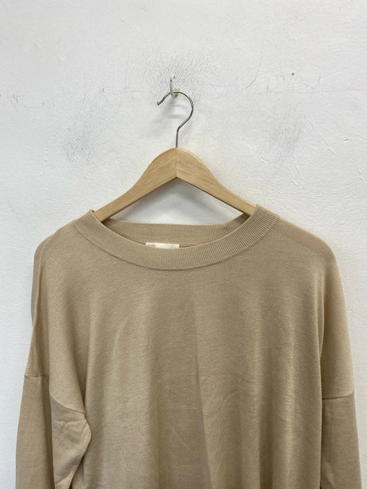 Lovely H&M beige lightweight jumper UK L KM003