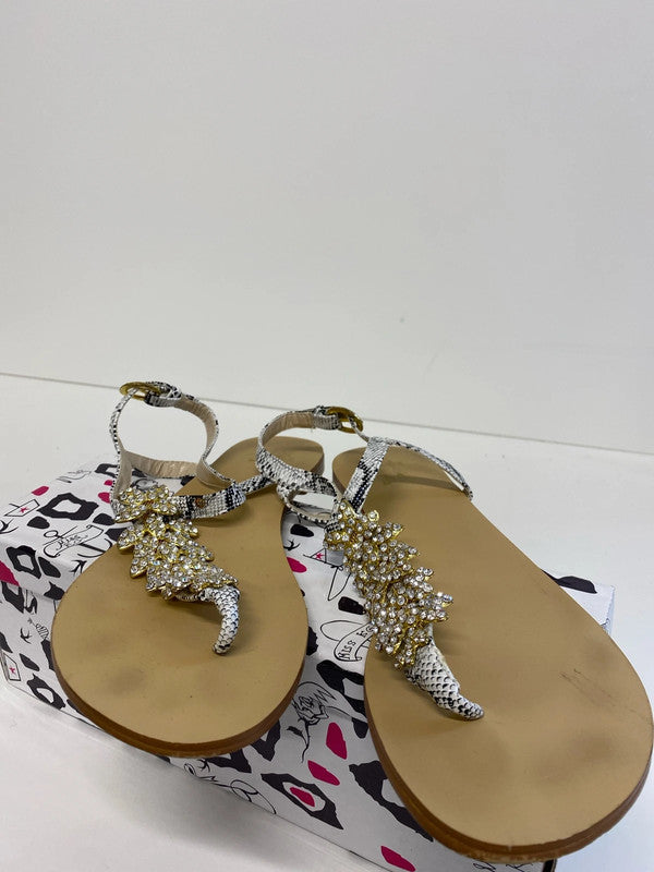 Fabulous Miss KG Mandy white sandals Uk8 EUR 41 IM001