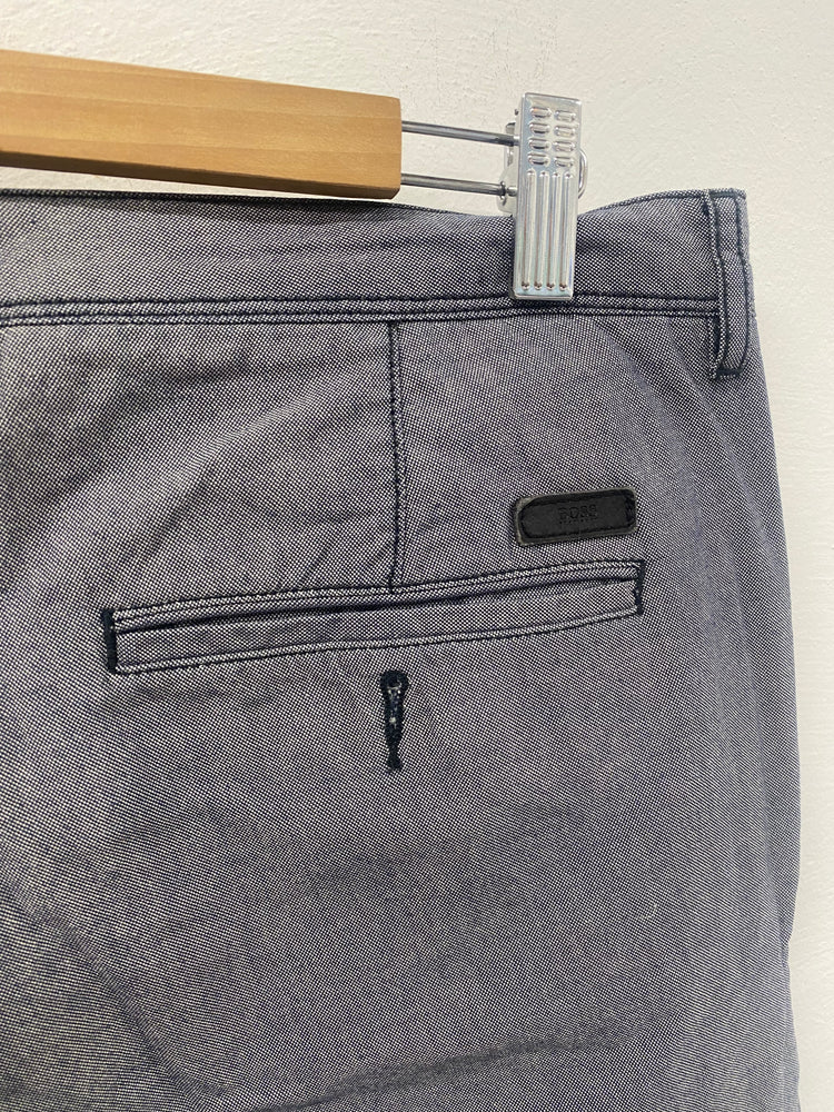 Hugo Boss Crigan2 grey blue chino pant 36r AM012