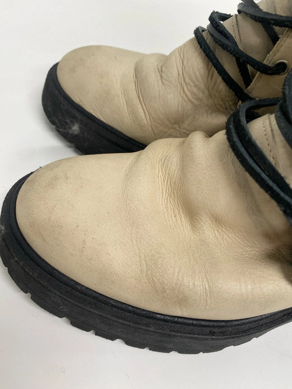 Fabulous Free People Dylan Cream Leather boots Uk4 SS002