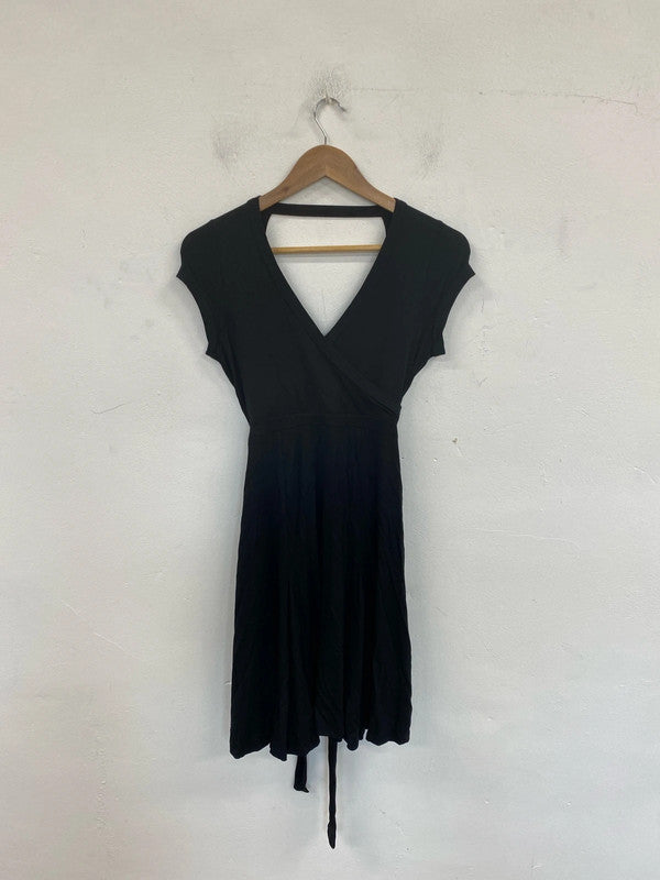 Cultus Stylish Black Jersey Midi Dress Size M JM004