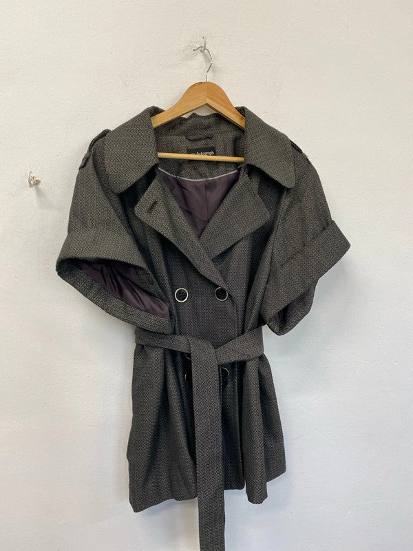 Fabulous Autograph by M&S Brown black micro check Jacket occasion events Uk22 NC001