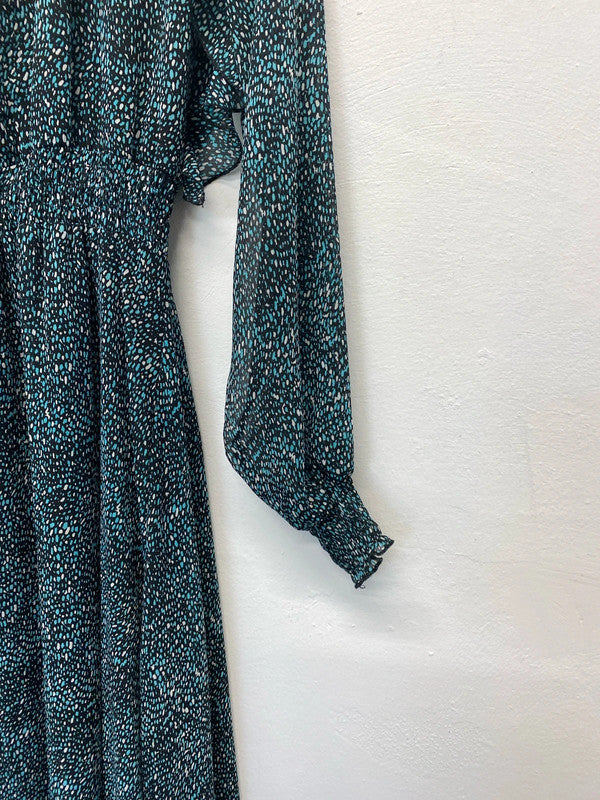 Fab Zara Ditsy Midi dress floaty romantic Dress UkS JM005