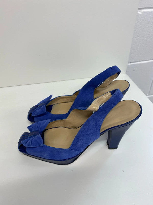 Fabulous Cobalt blue peep toe heels from Hobbs Uk38.5 occasion events JS004