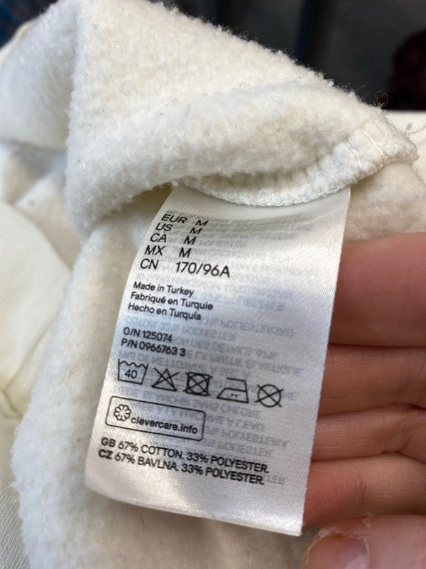 Fabulous H&M sweatshirt with shoulder pads UkM cream JB001