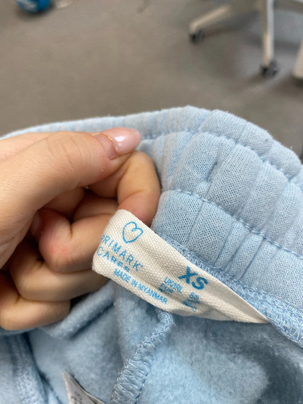 Fabulous baby blue Primark cuffed joggers UK XS JB001