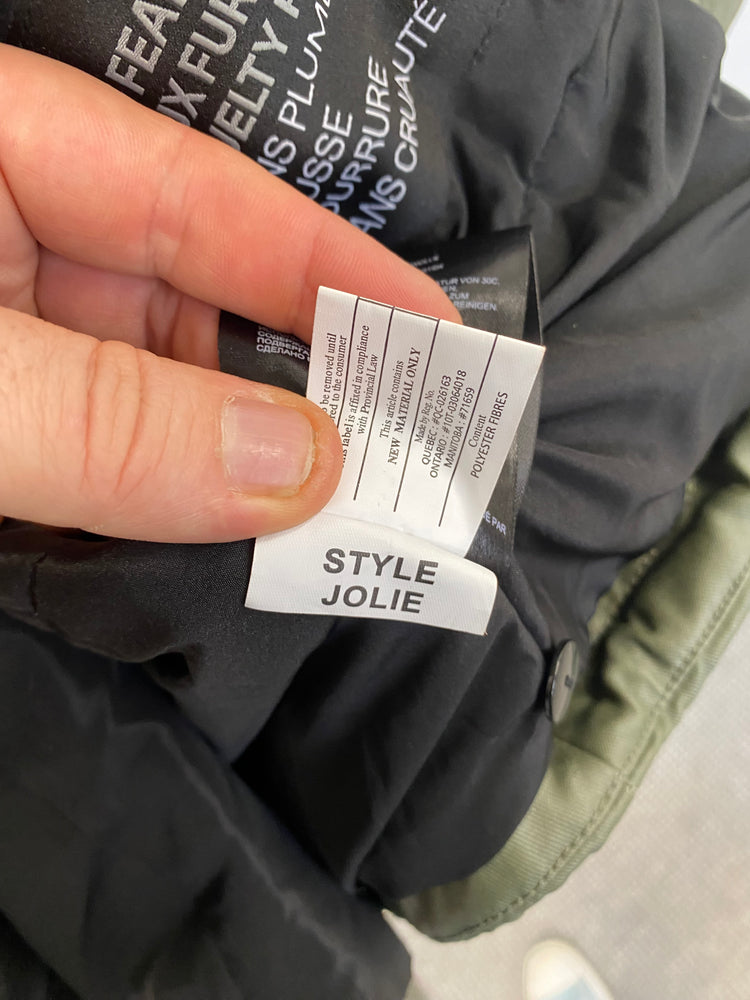 Gorgeous Noize parka pink grey faux fur Jolie S RF001