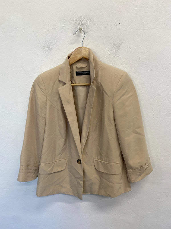 Lovely Dorothy Perkins beige blazer UK 12 AO001