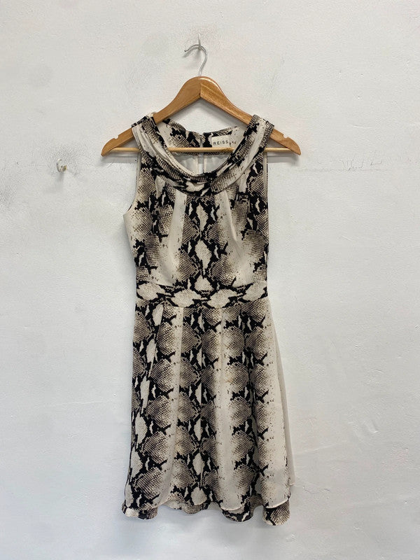 Lovely reiss snakeprint midi dress UK 8 SD002