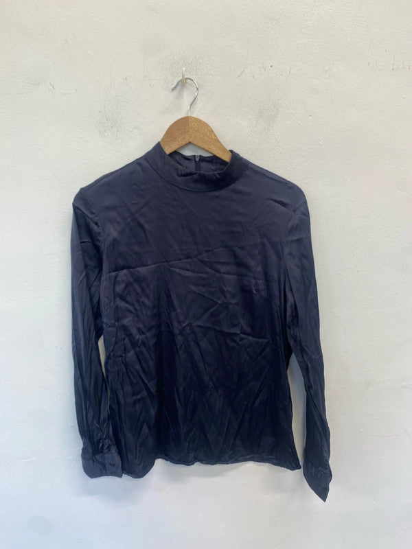 Lovely Yaya navy long sleeve top UK 10 SS002