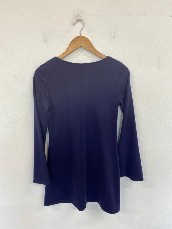 F&F Fabulous Royal Purple Tunic Mini Dress UK 10 SW001