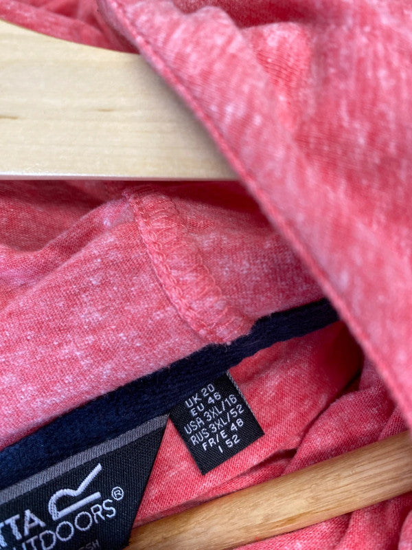 Fabulous Coral marl hoodie Uk20 Regatta cute off centre toggles YM001