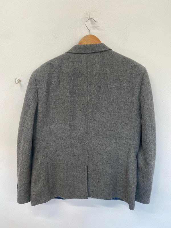 Classic grey tweed blazer L Easy JM008