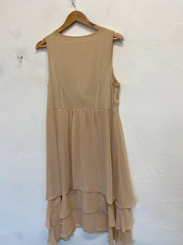 Stunning sangria fairytale midi dress floral UK 18 NC001