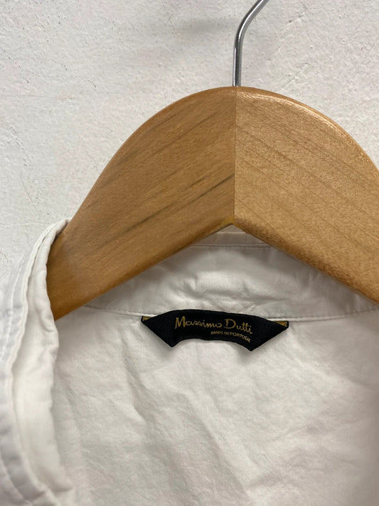 Lovely massimo dutti half sleeve white shirt UK 8 MS002