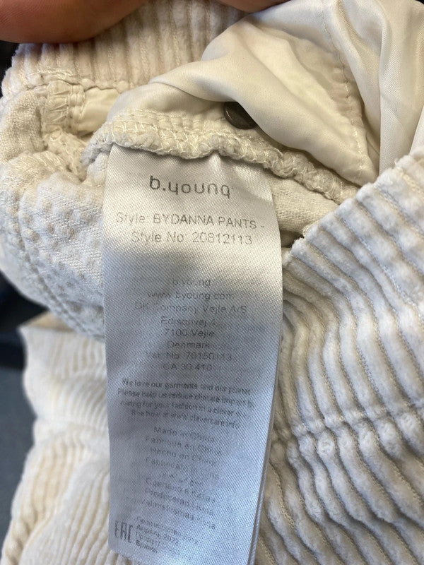 Fab B.Young cream ByDanna Pants wide leg ankle boho Uk10 CD001