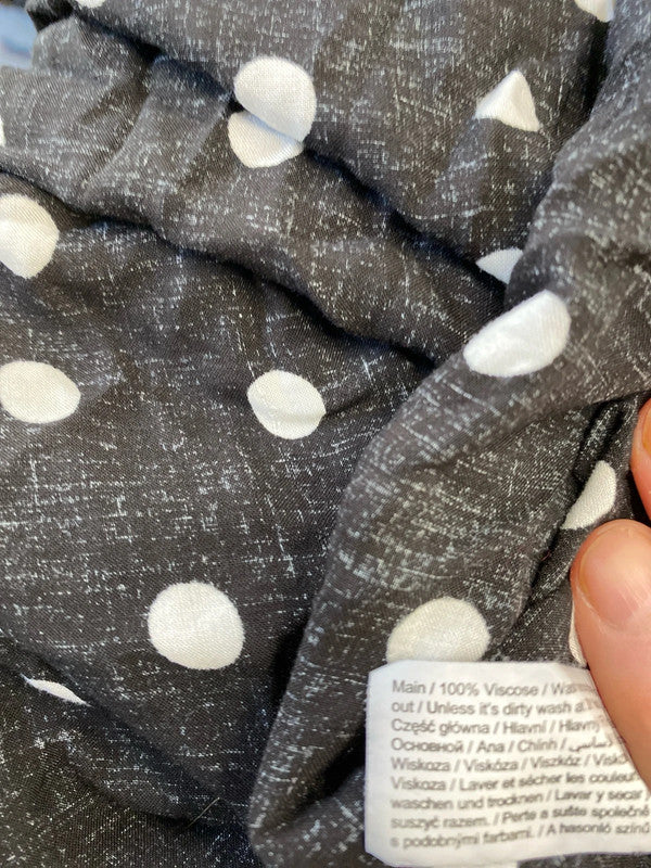 Fabulous F&F spotty tunic shirt dress Uk22 monochrome IM001