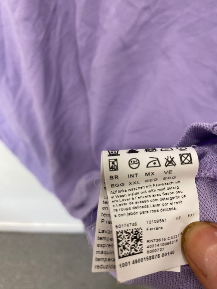 Fabulous BOSS Hugo Boss Pima cotton Polo Shirt XXL Purple KM001
